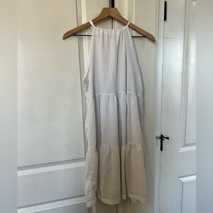 A new day womens white dress size small summer dress vacation dress F164